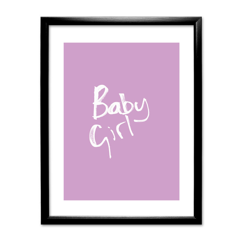 Single Picture Frame Print, Black