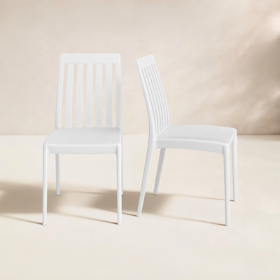 Chaise d'appoint de patio empilable Kenno Anyfer