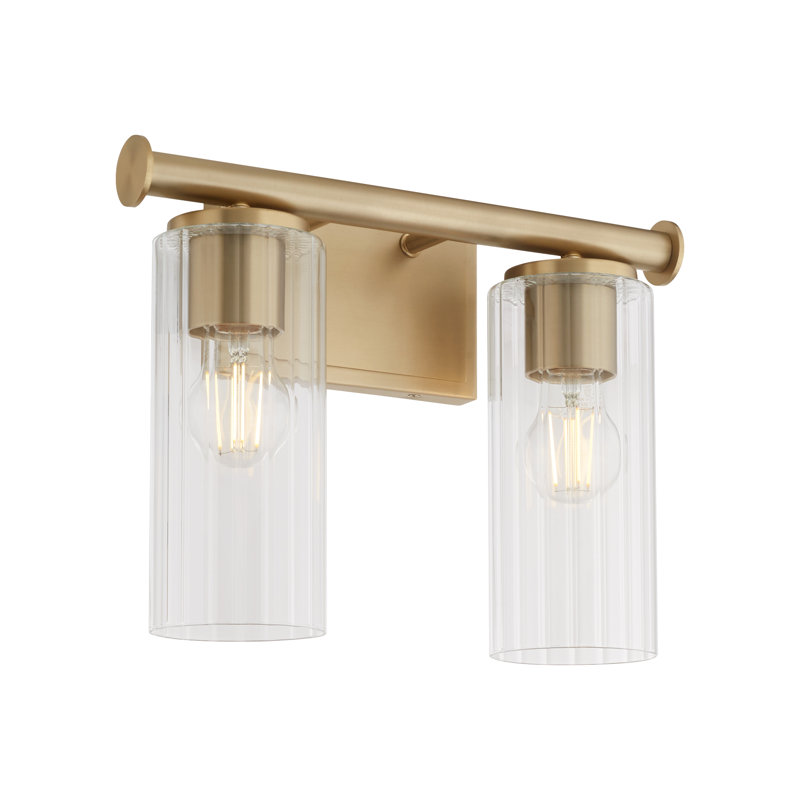 MERCIER 2 Light Vanity, Antique Brass