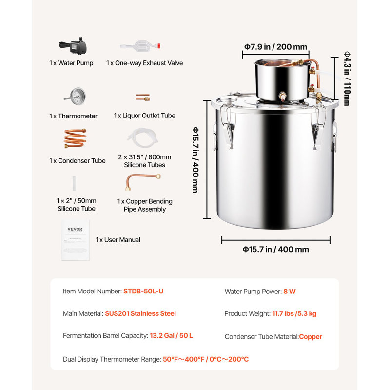 Trousse de brassage Moonshine, 13,2 gallons