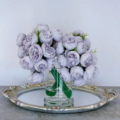 Peonies Floral Arrangement In Vase