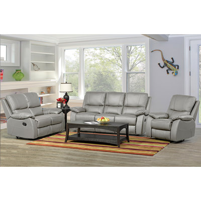 Fauteuil inclinable en cuir, fauteuil inclinable manuel, fauteuil lounge moderne, anthracite