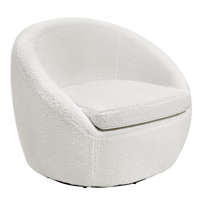 Clorinde Upholstered Swivel Armchair