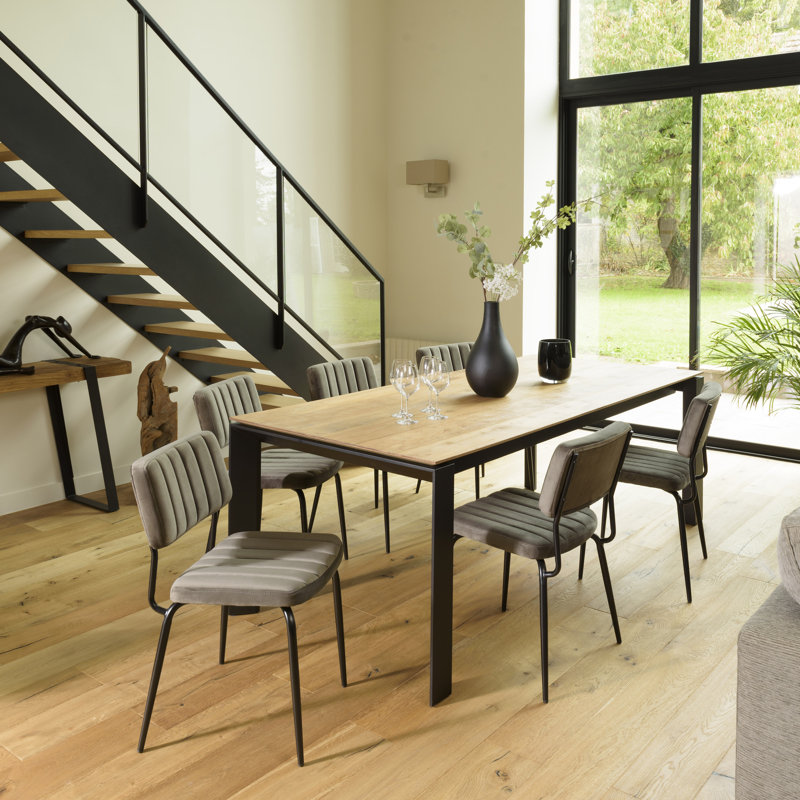 AGATHE 49cm H Metal Side Chair in Grey