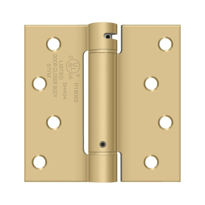 64'' x 64'' Steel Surface Mount Hinge, Brushed Brass