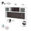 Ensemble de bureau d'ordinateur en L avec huche Magomed-679874577