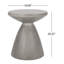 Table de bout en béton léger pour les espaces extérieurs - meuble d'appoint moderne