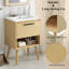  Armoire de meuble-lavabo 24 po avec tiroir en MDF multifonctionnel naturel