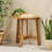 Natural Wood Bistro Table, Foldable For Effortless Storage Half-Round Design, Functionality