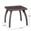 Table d'appoint de patio - Brun, ajoute une touche de style à l'extérieur, couleur pour l'extérieur