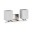 Éclairage pour meuble-lavabo d'intérieur avec abat-jour carré en verre gravé blanc-519845930-509480157
