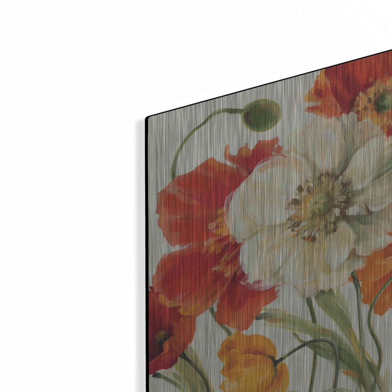 «Poppies Melody I» par Lisa Audit, H 16 po x l 24 po