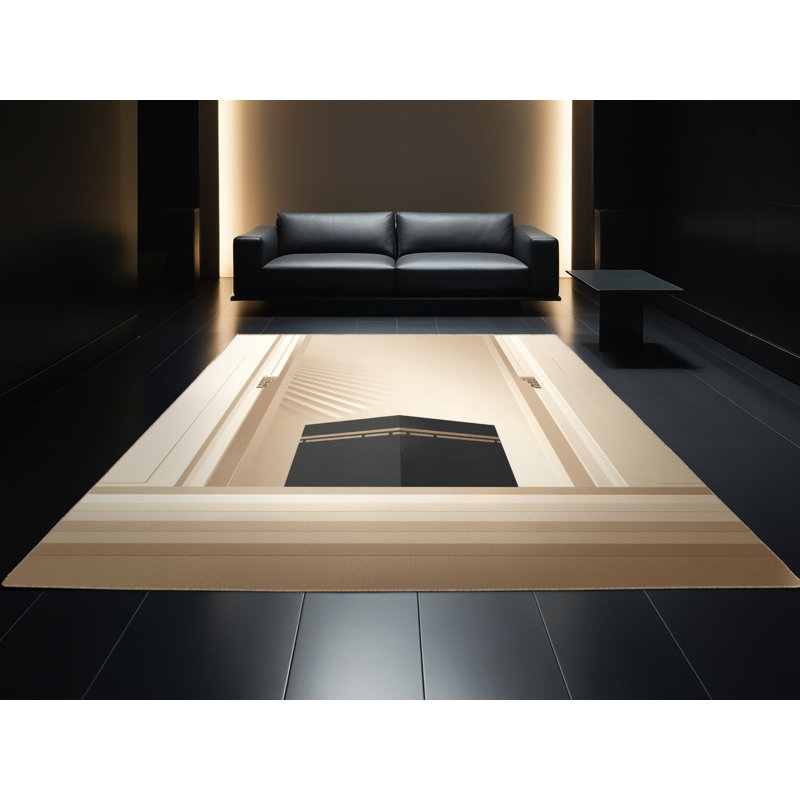 Tapis beige moelleux moelleux et minimaliste Edgemont, 8 x 12
