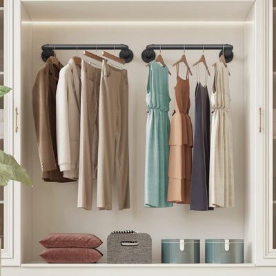 48.7cm Wall Mounted Clothes Rack