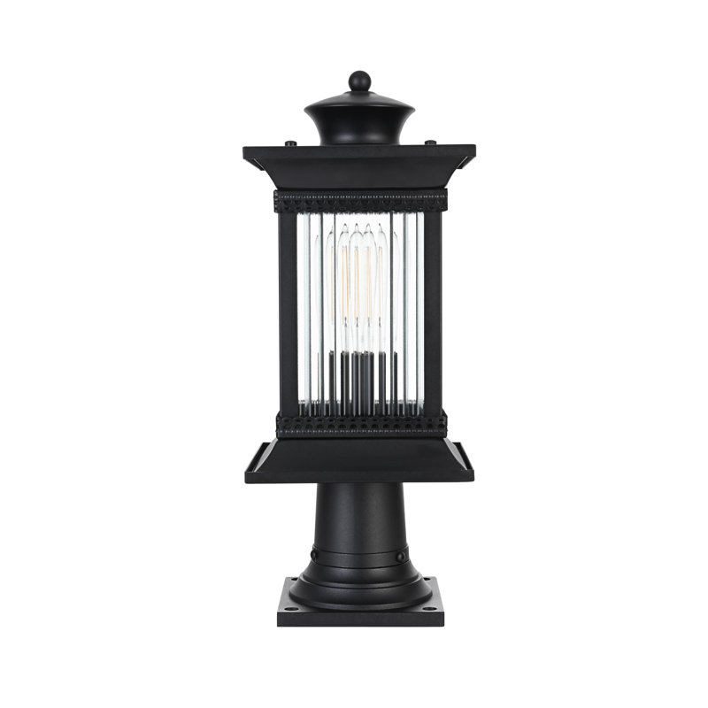 Lampadaire d'extérieur noir 7,5 pouces Framhild
