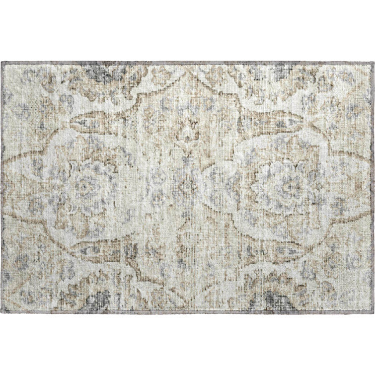 Premium Machine Washable Alliah AMF95 Linen Rug