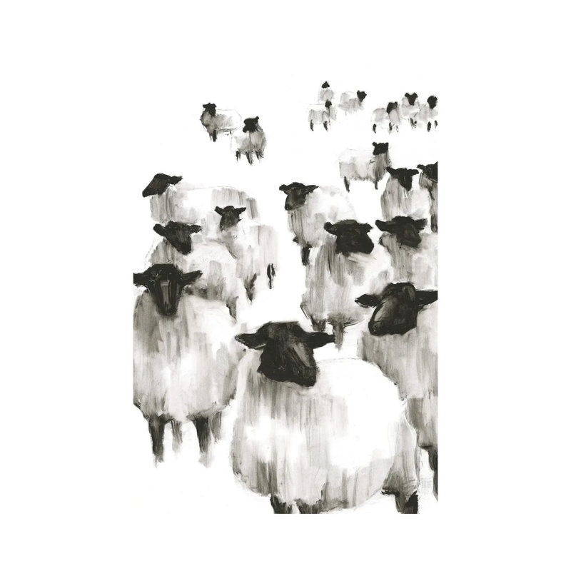 Counting Sheep I by Ethan Harper - Wrapped Canvas Gallery-Wrapped Canvas Giclée, 66.04 cm H x 45.72 cm W x 3.175 cm D