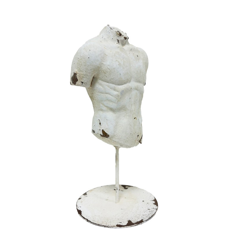 Décorations artistiques vintage en sculpture de corps humain, 10.05" H x 5.12" W x 4.13" D, 1