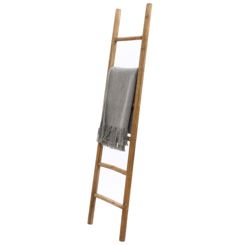 74.4'' Tall Wood Blanket Ladder