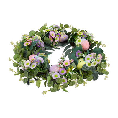 Faux Daisy 45cm Wreath