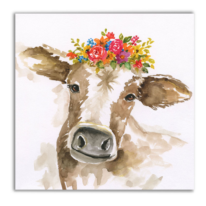 Miss Daisy, peinture sur toile tendue, H 40 po x l 40 po x P 1,5 po