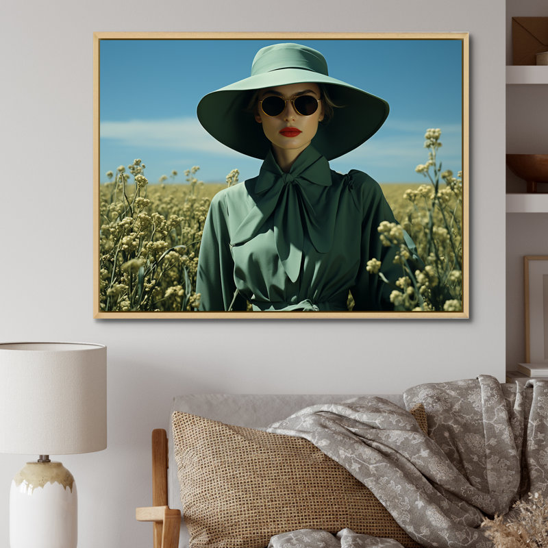 Peadies Lived Fashion Meadows I, H 24 po x l 32 po x P 1 po, Cadre naturel flottant