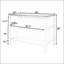 Îlot de cuisine 45 po en bois massif avec table de préparation en bois d'hévéa et 2 tablettes ouvertes pour petits espaces