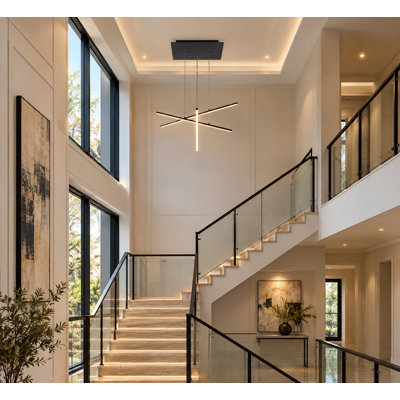 Lustre linéaire moderne à 3 lumières DEL Gabrylle