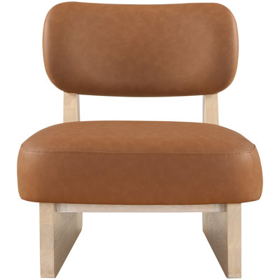 Fauteuil d'appoint en cuir Vetra Lystra