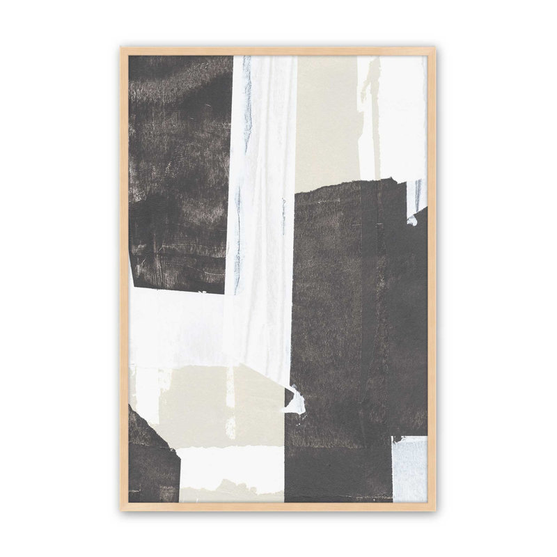 Fragments de contraste III, Cadre ouvert en érable brut, H 11 po x l 9 po