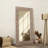 Rustic White Solid Wood Handcarved Rectangle Mirror Accent-36" X 72"