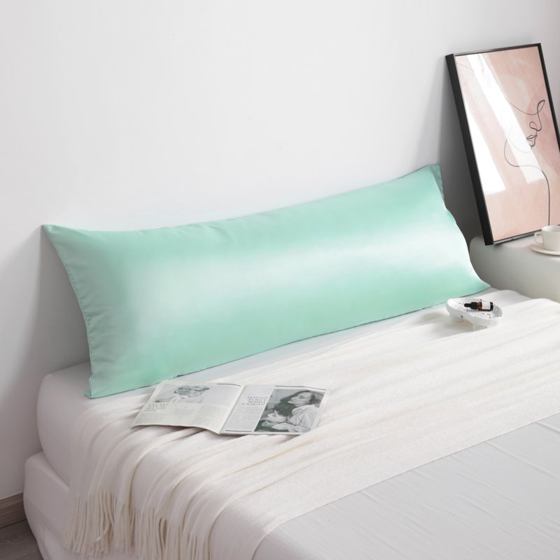 Housse de coussin satiné pour le corps, housse de coussin cachée à fermeture à glissière, refroidissement par glissement - NTBAY