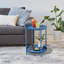 Outdoor Side Table, 2-Tier End Table Round Accent Table-115186429