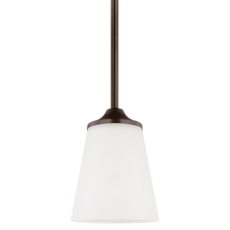 Mini-luminaire suspendu à une lumière Hanford de Génération Éclairage , Sienne brûlée