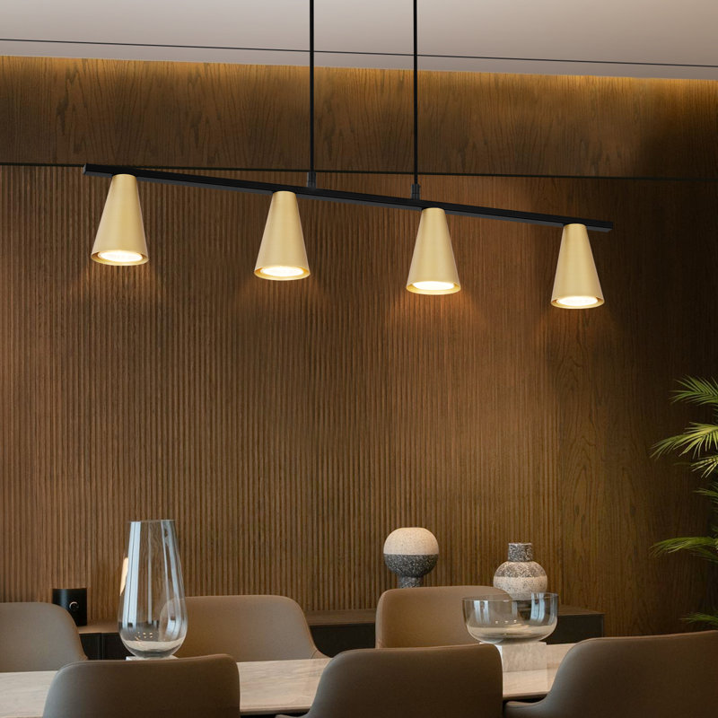Darryel 4 - Light Kitchen Island Pendant, Gold colours