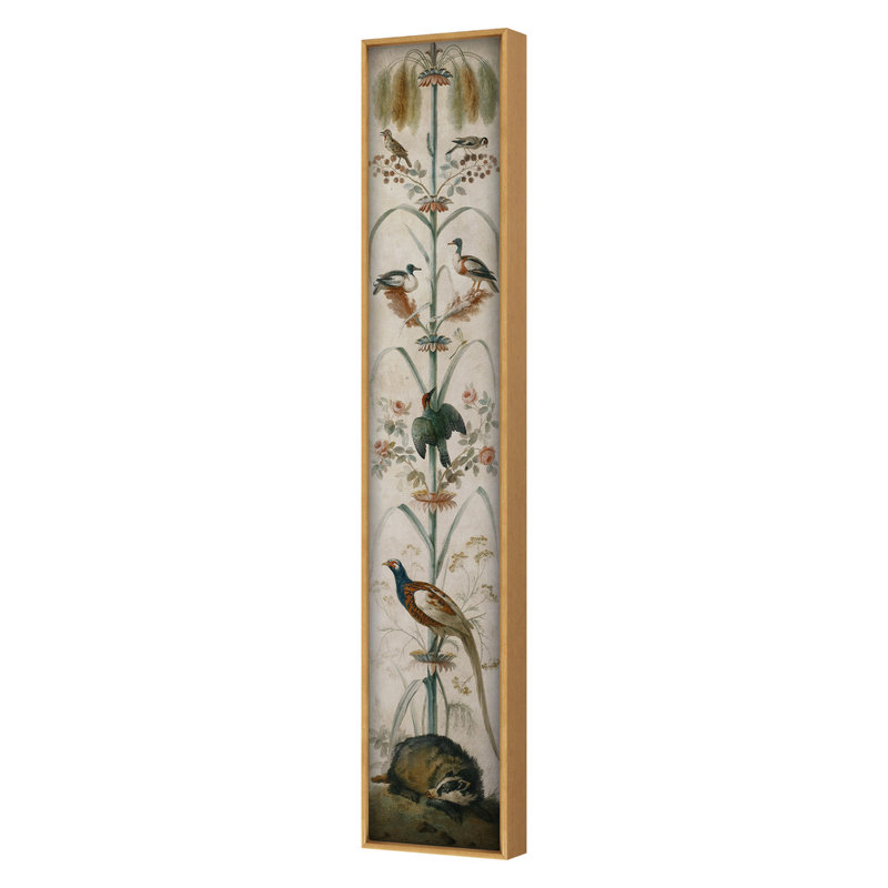 Tropical Vertical Painting 1 Print by Grand Archives, Gold