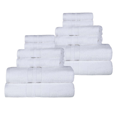 Quick-Drying Dobby Border Cotton Towel Set