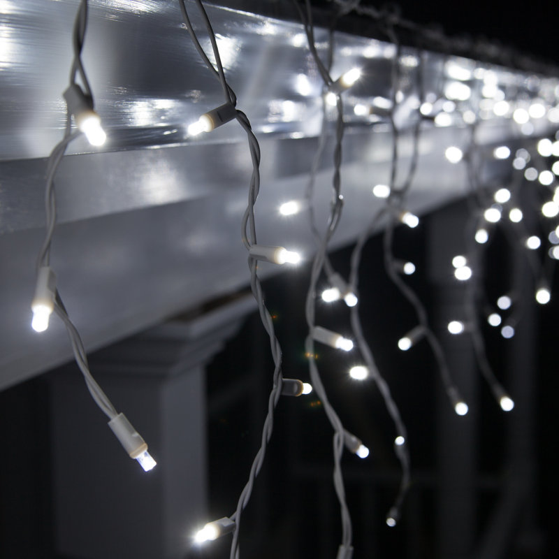 LED Icicle Lights, Cool White