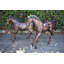 Paire de jeunes chevaux très détaillés, poulains et statues en bronze, taille: 56 po x 50 po x H 47 po