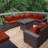 Outdoor 4” Cushion Covers Set Patio Furniture Cushion Covers, Only Covers-2014548243