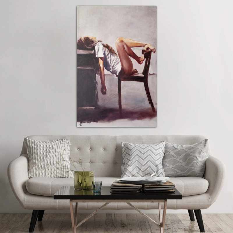 Lazy 1 Piece Wrapped Canvas Painting, 152.5 cm H x 101.5 cm W