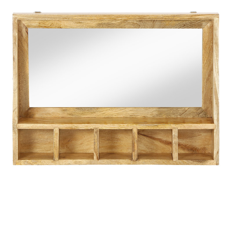 Sahara Flat Mirror with Shelves