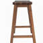 Chaise de salle à manger en bois de style campagnard 2 pièces de style campagnard TopMAX, adaptée aux petits espaces, couleur noyer