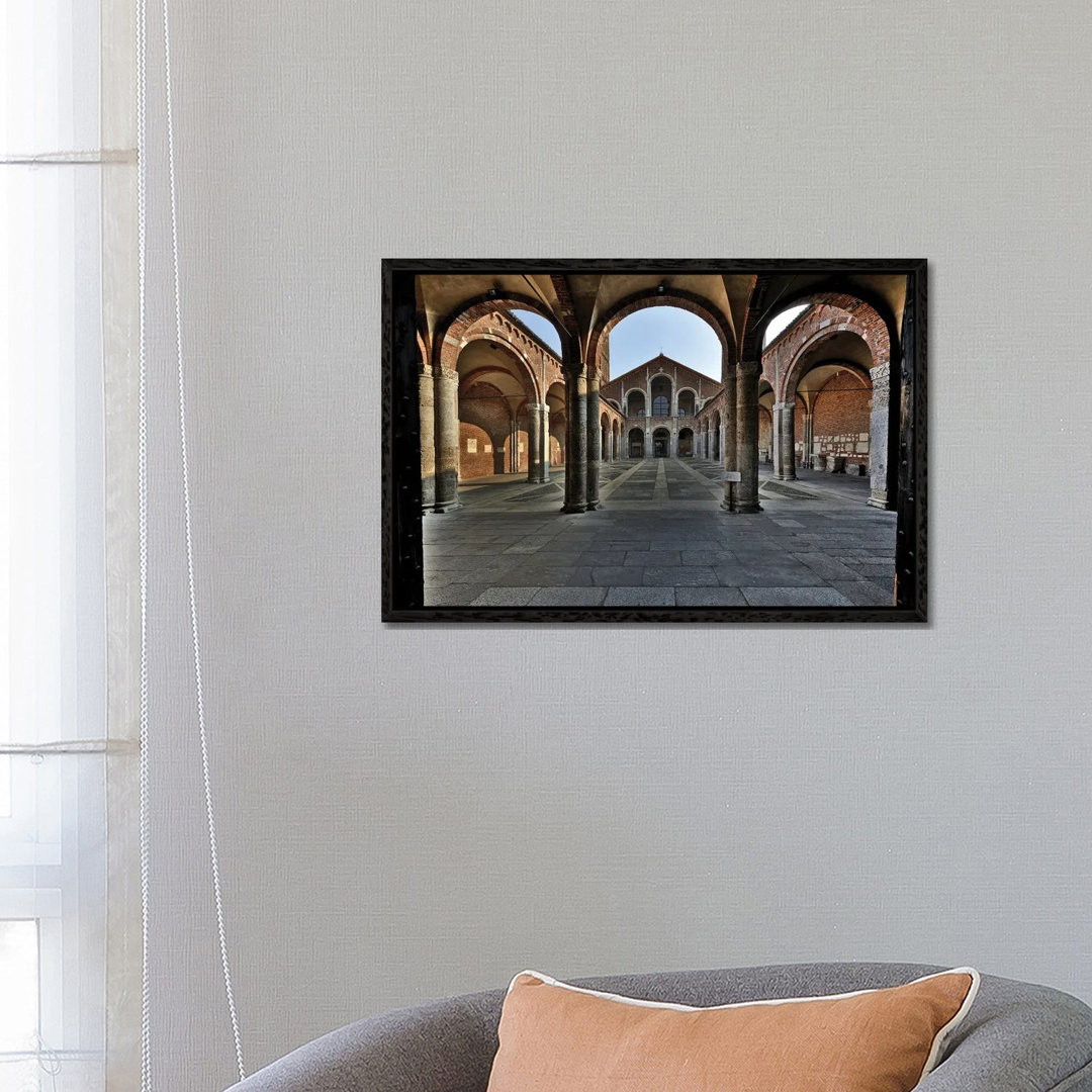 Basilica Di Sant'Ambrogio In Milan, Italy II Romanic Style by Alessandro Della Torre - Gallery-Wrapped Canvas Giclée on ...