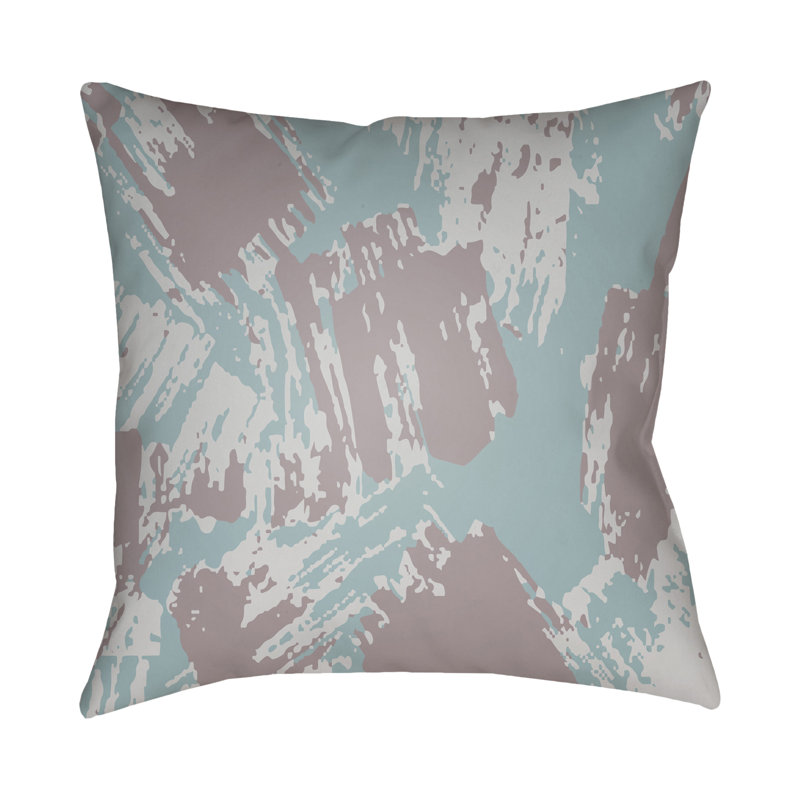 Textures Indoor/Outdoor Throw Pillow Cover, 20" H x 20" W x 5" D, Light Blue