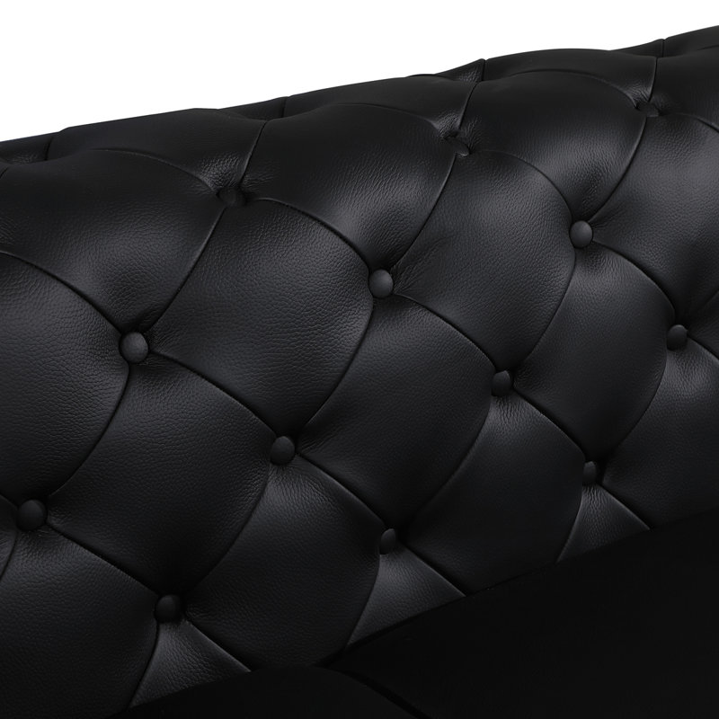  Fauteuil d'angle en similicuir Fauteuil d'appoint Fauteuil confortable, Similicuir noir