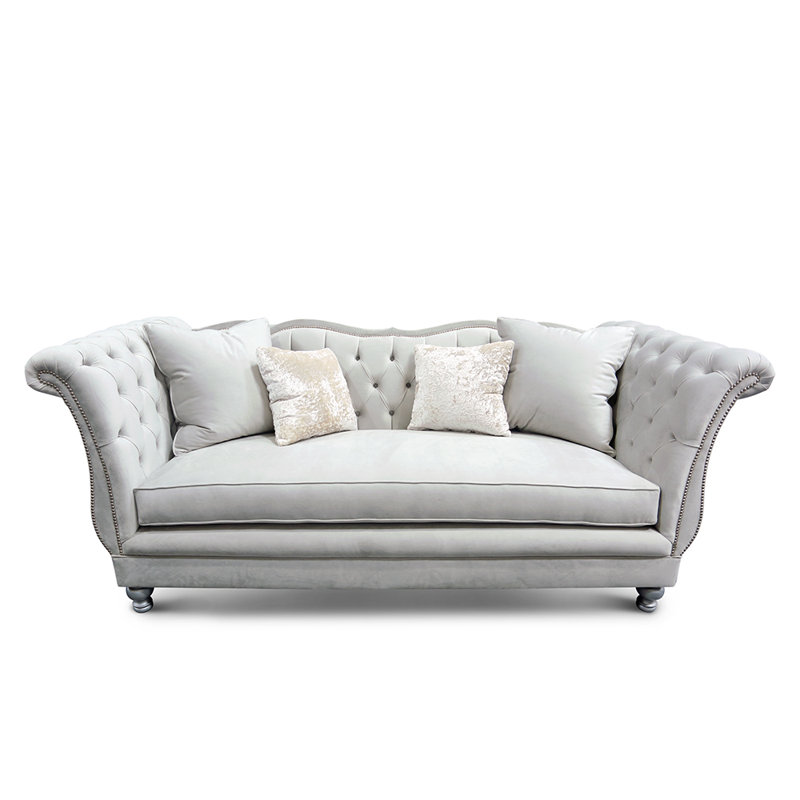 Gigi Sofa, Gray, Silver