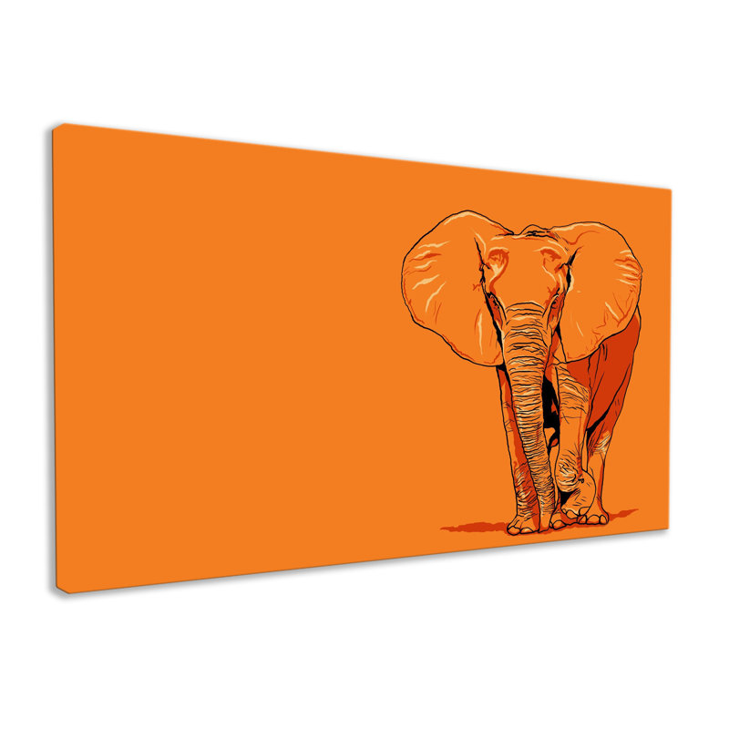 Elephant - Wrapped Canvas Art Prints, 76cm H x 127cm W x 3.2cm D