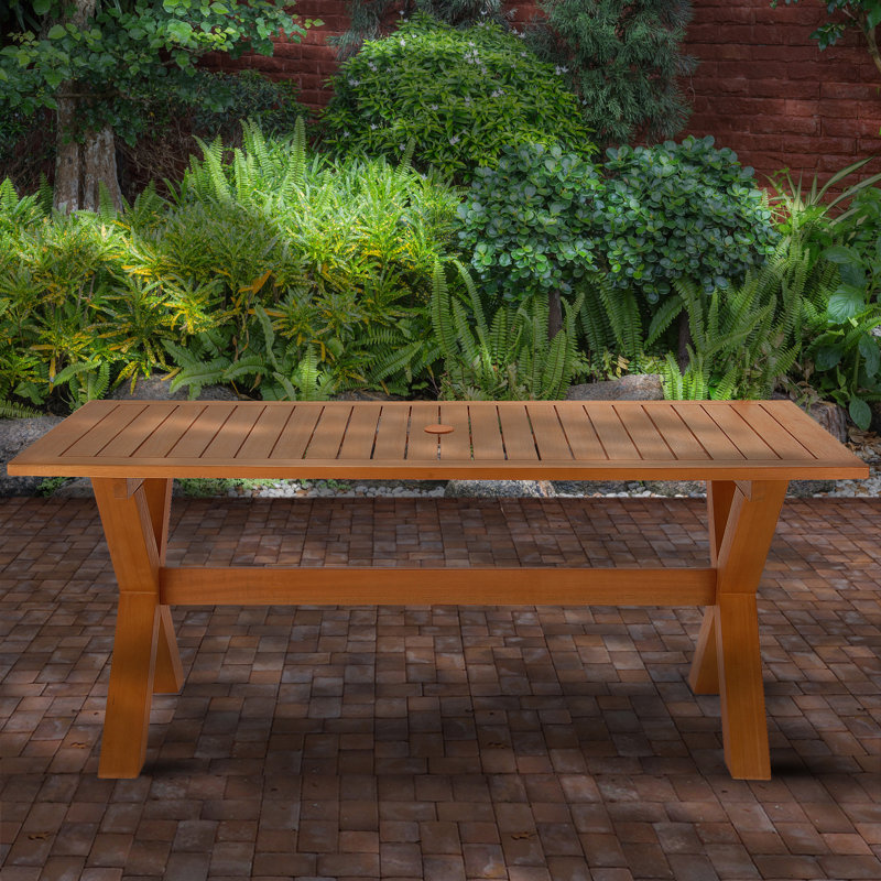 Table de salle à manger en bois massif Anrich