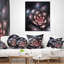Coussin lombaire floral fractal